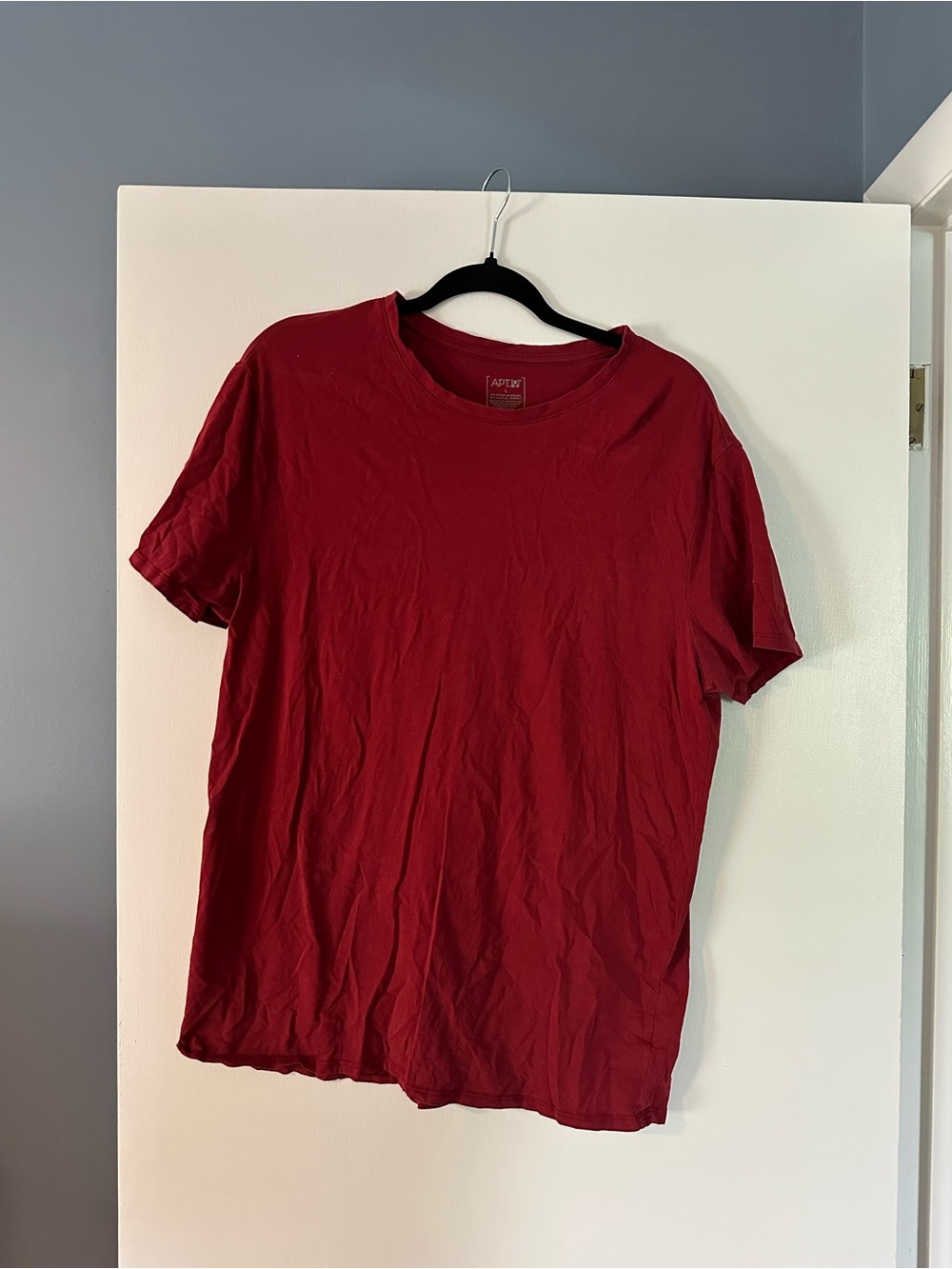 Apt. 9 Men's Short Sleeve Crew Neck Tee - Burgundy Red